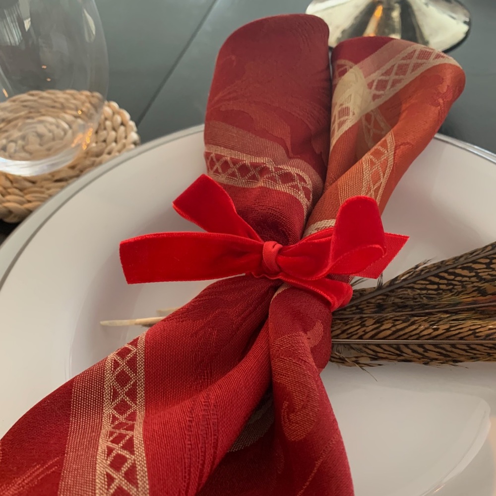 Autumnal/Thanksgiving Napkins (one set of 24 napkins)